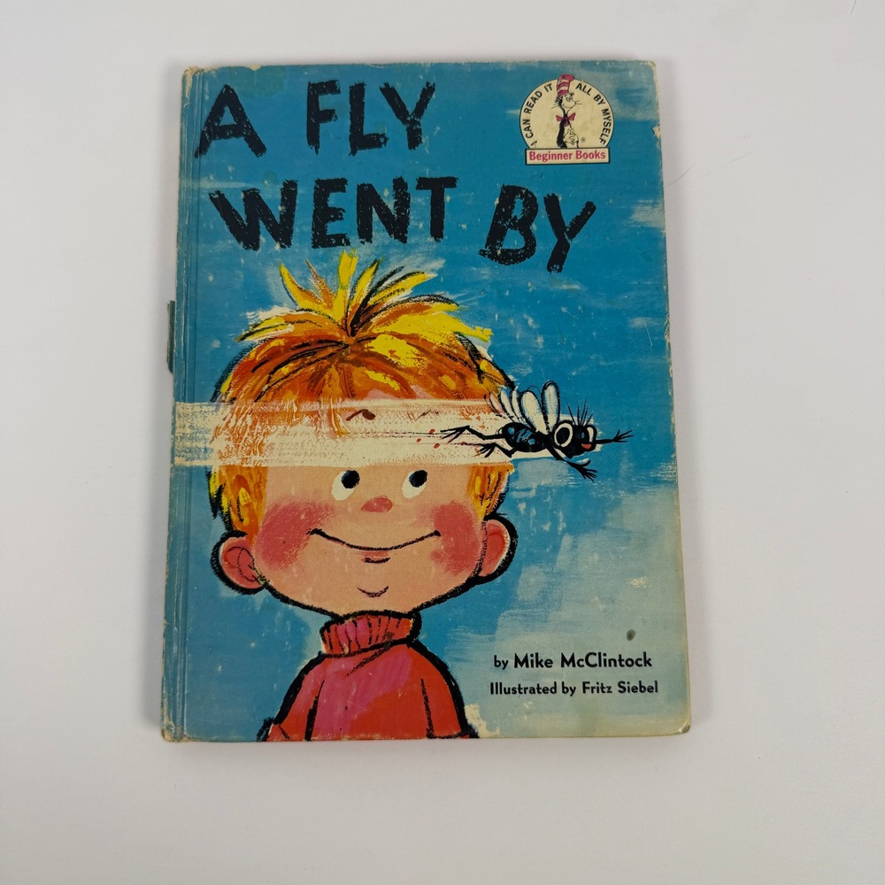 A‎ Fly Went By Mike McClintock Fritz Siebel Beginner Books Vintage Hardcover